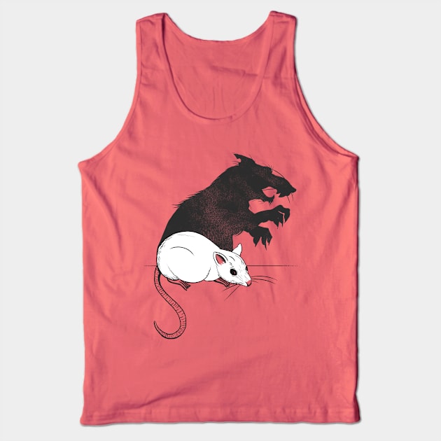 The Strange Case of Dr. Mouse and Mr. Rat Tank Top by ohmybatman